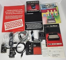 Timex Sinclair 1000 Bundle 16K RAM Tapes Books Untested 1982 PC