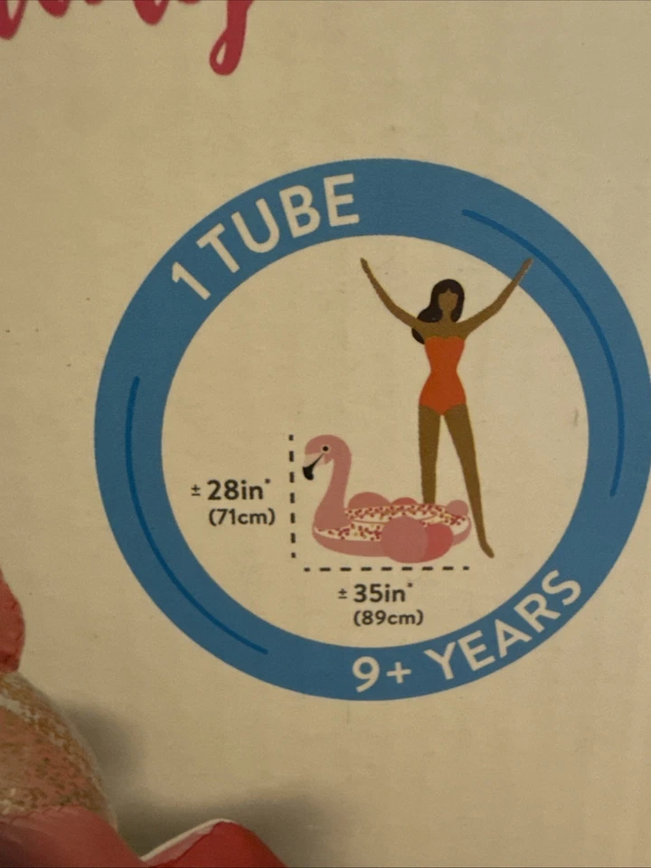 Tubo flamenco brillo arena y verano de Intex para 9+ años Foto 3 de 4