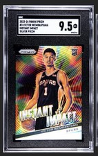 2023 Prizm #3 Victor Wembanyama Spurs Instant Impact Silver SGC 9.5 RC Insert