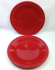 Set of 2 Fiesta 10.5" Dinner Plates Homer Laughlin Lead Free Red