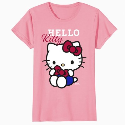 Hello Kitty College Schule Team Spaß süße Pose klassisch offizielles Damen T-Shirt