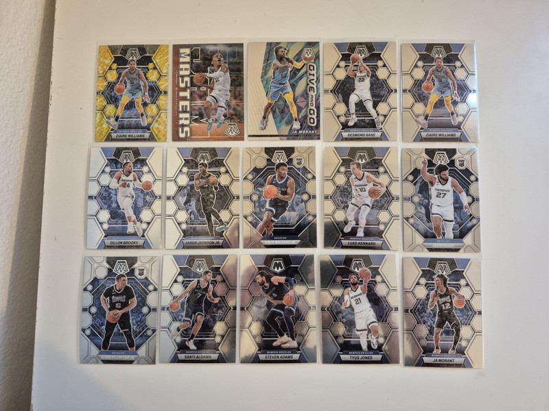 Basketball 60 Card Lot No Duplicates, Memphis Grizzlies (Morant, Bane, Aldama)
