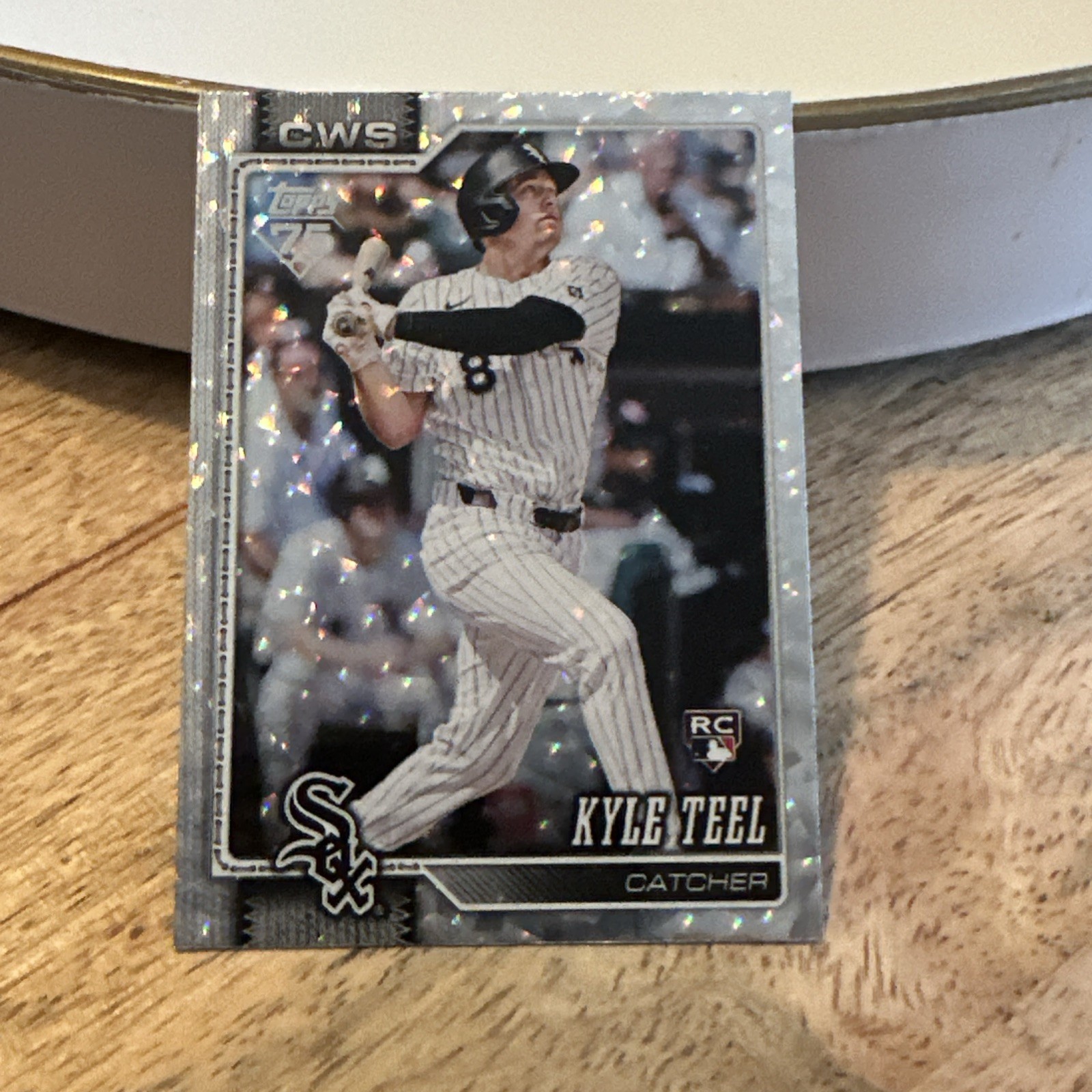 2026 Topps Series 1 Kyle Teel RC Silver Crackleboard Foil  #201 White Sox