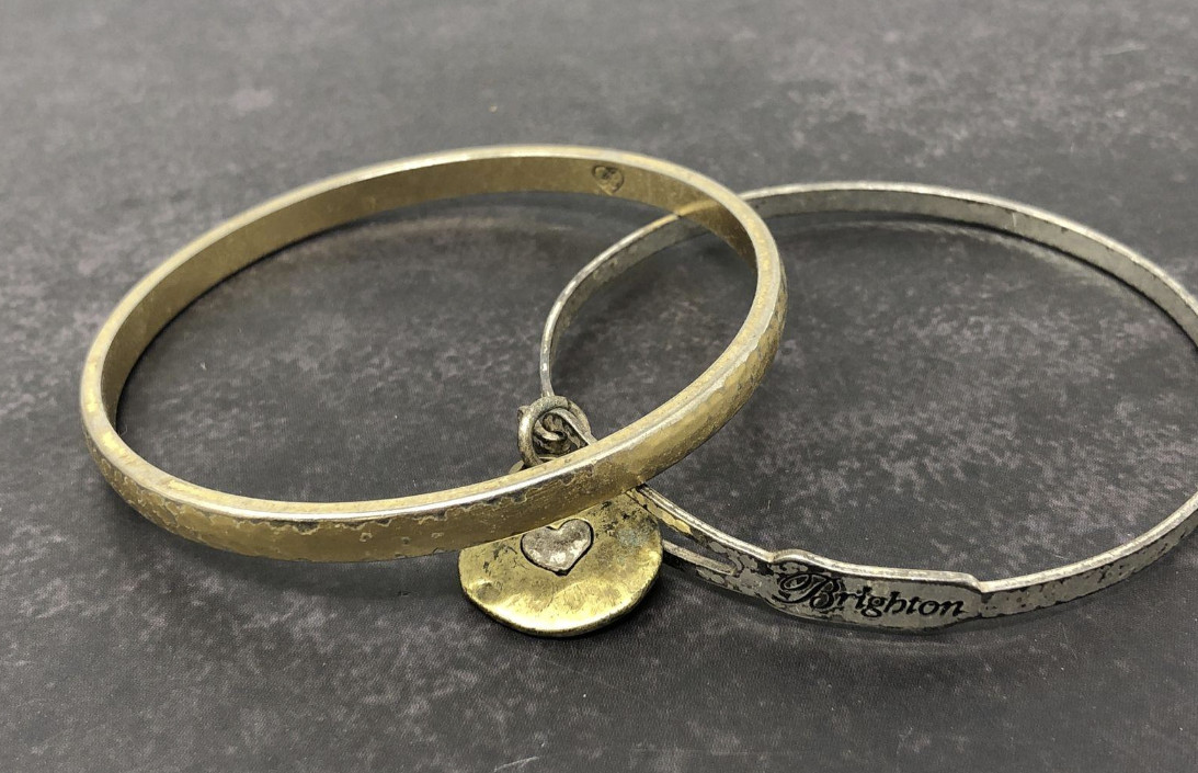 Assorted brighton bangle bracelets quotes just br… - image 2