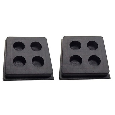 Set of (2) 2'' x 2'' x 3/4'' Anti Vibration Heavy Duty All Rubber Isolation Pads