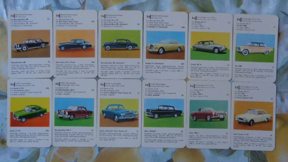 Quartett Auto Ass 616E Ausgabe 1964 - Bild 3 von 4
