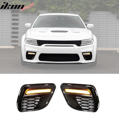 2020-2023 Dodge Charger Widebody Daytime Running Light DRL LED Foglight  Covers | Right | Ikon | Fog Light | 0198073262262