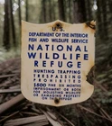 Vintage Wildlife Refuge Porcelain Sign US Department Of Agriculture USA Gas Oil
