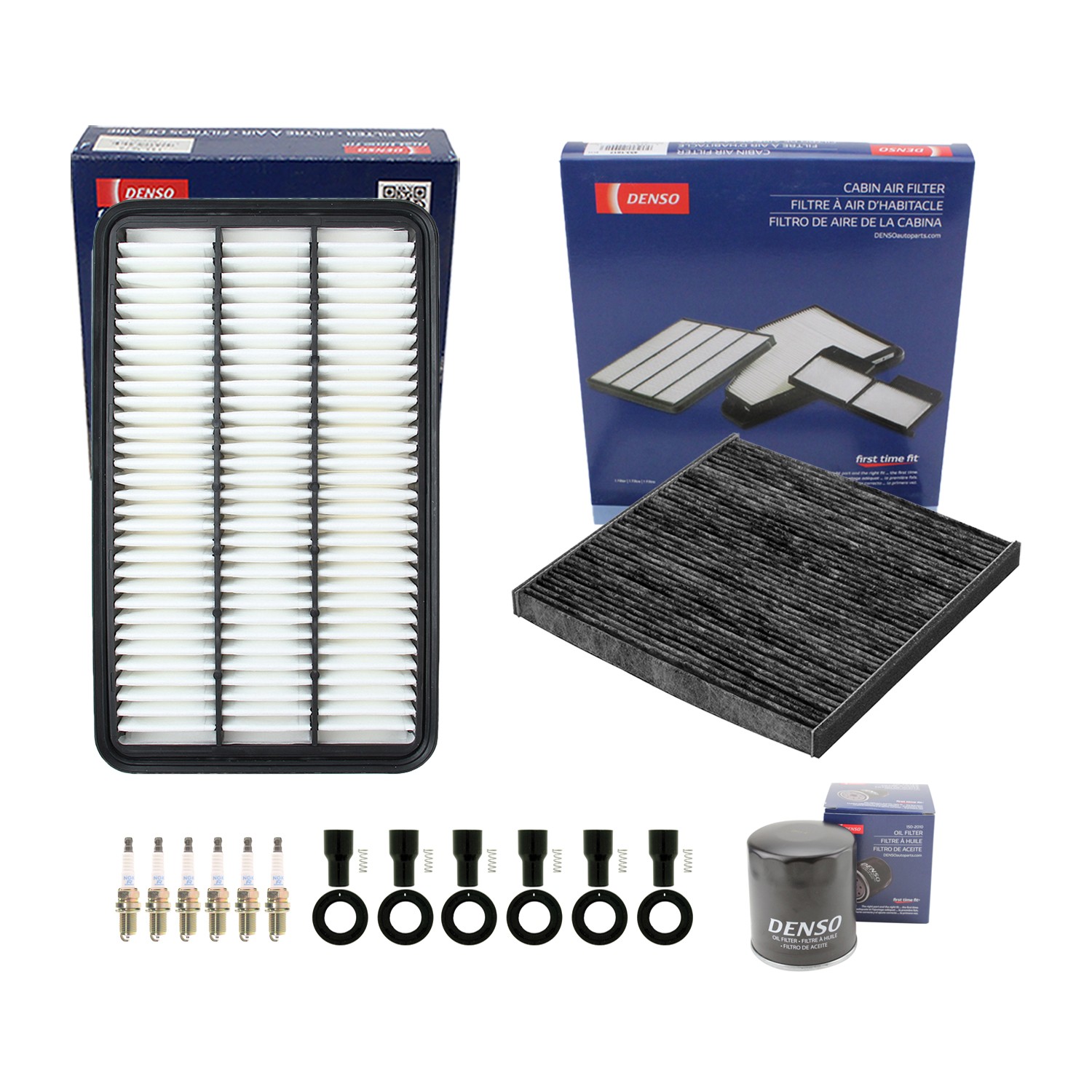 Denso Tune Up Kit NGK 6 Spark Plugs  Boots Kit for Avalon XL XLS 3.0L V6 1MZ-FE