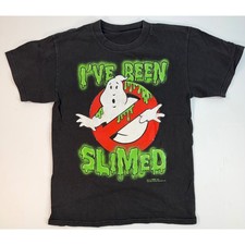 Ghostbusters Kids T-Shirt Black I've Been Slimed Graphic Tee 2009 Movie Promo