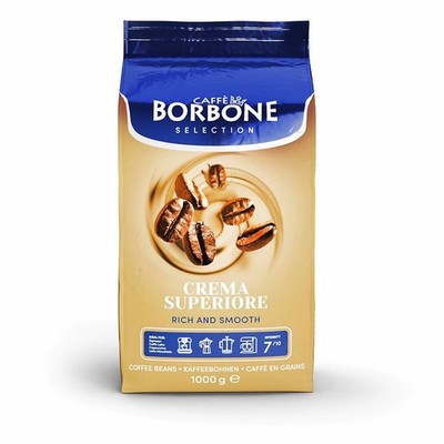 Whole Bean Coffee, Medium Roast Arabica and Robusta Blend, Crema Superiore, R...