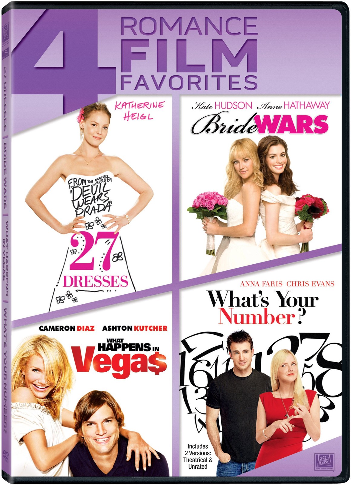 27 Dresses / Bride Wars / What Happens In Vegas / Whats Your Number On DVD E47