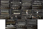 4.11 Lbs Vintage Mod Costume Bracelet Silver Gold Tone Jewelry Lot 108 pcs #25