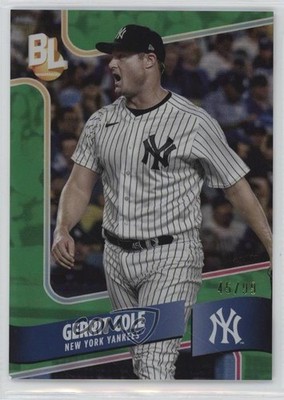 2024 Topps Big League Wrapper Redemption Green Foil 45/99 Gerrit Cole 1n41