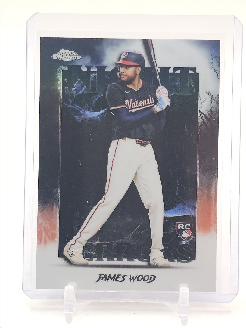 JAMES WOOD 2025 TOPPS CHROME UPDATE NIGHT TERRORS ROOKIE A RC Q4920