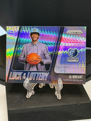 Ja Morant RC 2019-20 Panini Prizm Luck of the lottery Hyper Silver #2 - Picture 1 of 2