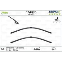 Wischblatt Valeo 574395 Silencio Flat Blade Set FüR CitroëN Vorne