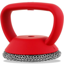 Lavapavimenti in Ghisa Spazzola per Cotta Di Maglia Rotonda in Acciaio Inossidab