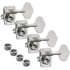 New Gotoh Gb10 4 In-line Bass Tuners Keys For Fender Mustang Aerodyne - Nickel