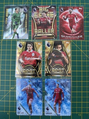 2025-26 Topps Premier League Liverpool 7 Cards Lot Limited Edition Salah Owen