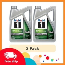 (2 pack) Mobil 1 ESP European Car Formula Full Synthetic Motor Oil 5W-30,5 Quart