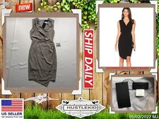 New Blaque Label | Revolve Sleeveless Wrap Dress Small S Gray BQD910 BWT🔥MH-155