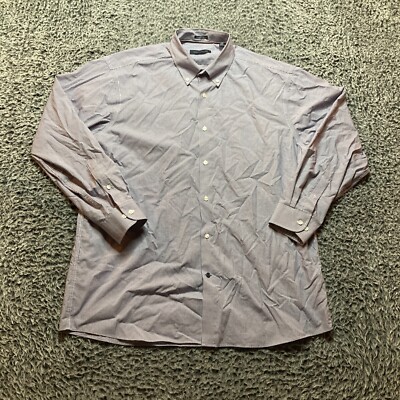 Tommy Hilfiger Dress Shirt Men's Size 17 34-35 Blue Regular Fit