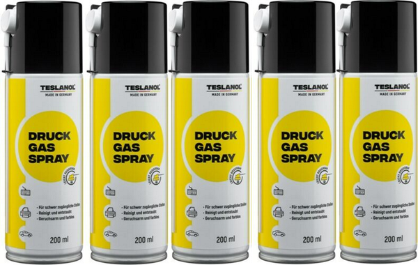 5Er Set Druckgasspray Staubfrei FüR Schwer ZugäNgliche Stellen - 200 Ml-image