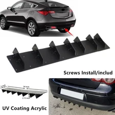 34x5" Fit For Acura ZDX 2010-13 Rear Bumper Lower Diffuser Shark Fin Black Trim