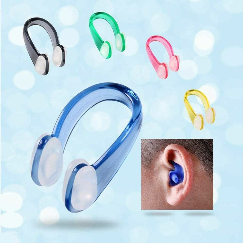6 Stück Schwimm Nasenklammer Set - Silikon Nasenclip Für Kinder & Erwachsene