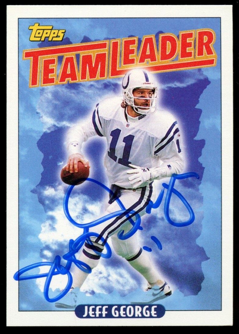 Jeff George #266 signed autograph auto 1993 Topps Football Trading Card