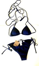 Burberry TB Crisscross Strappy Spaghetti Lace Bikini NWT - MSRP 550