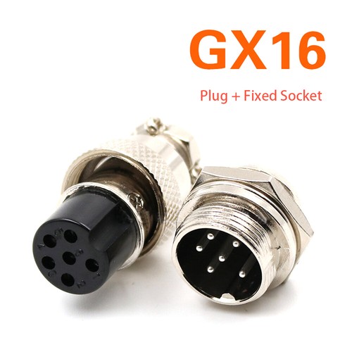 GX16 Aviation Plug + Socket Cable Connector Panel Mount 2-10 Pin M16 Male Female - Picture 3 of 28