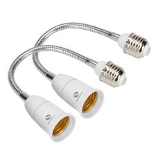 E27 Flexible Light Bulb Lamp Socket Adapter Extender/Adjustable Edison Bulb S...