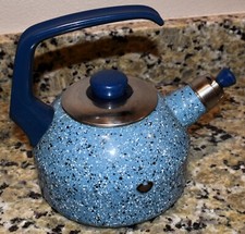 Very Nice Speckled Blue Tea Pot