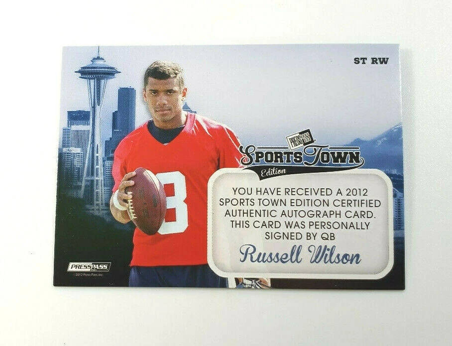 Russell wilson cheap autograph ebay