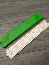 ANTIQUE MILITARY USSR SOVIET LOGARITHMIC SLIDE RULER