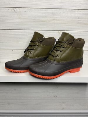 Tommy Hilfiger Men's Celcius2 Rain Boot, Brown/Olive, 9