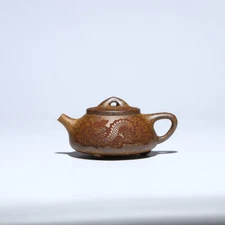 14 Infuser Holes Handmade Tea Pot Real Yixing Zisha Duan Clay Dragon Carved Pots