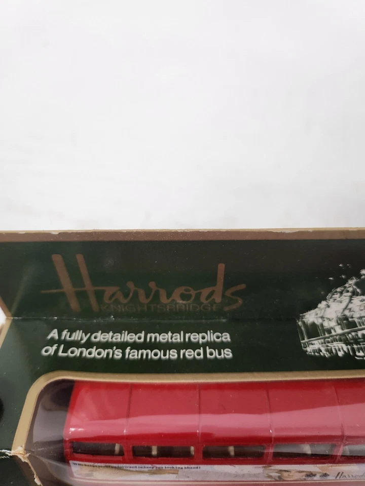 Vintage Red Corgi London Bus Die Cast The Londoner At Harrods Knights Bridge NEW - Image 4 of 4
