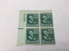 4 block James Garfield 20 Cent postage stamps — photo 1