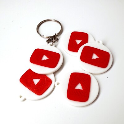 YouTube NFC Tag Schlüsselanhänger Keyring Keychain Soziales Netz Video Blogger