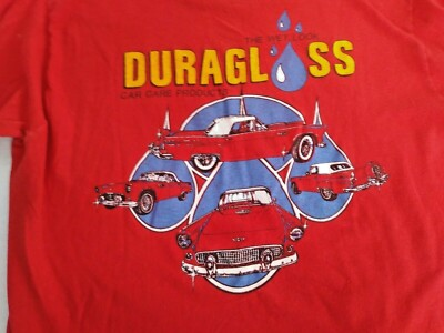 #ad #ad Vintage 80#x27;S DURAGLOSS CAR CARE PRODUCTS Thunderbird T Shirt Sz Lg Long Sleeves $16.87