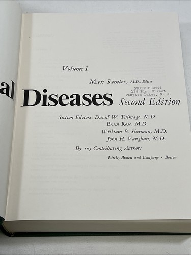 Immunological Diseases Vol 1 & 2-Second 2ND Edition by Max Samter SLIPCASED - Picture 4 of 7
