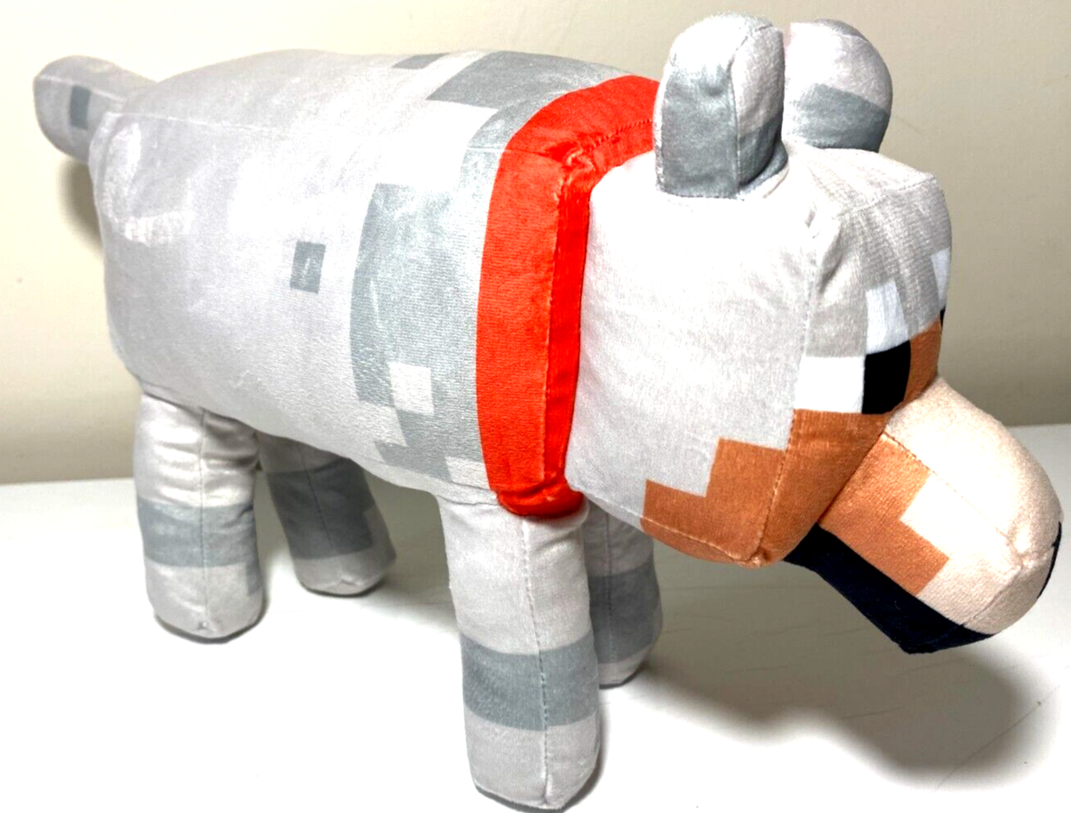 Tamed Wolf Plush Toy From Minecraft Video inch New with Tag