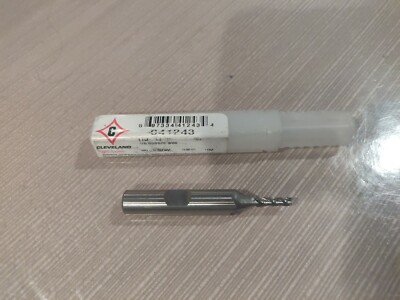 Cleveland C41243 End Mill,Hss,1/8,4 Fl,Sgl Sq End,Cc NEW IN BOX