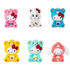 Hello Kitty  Friends X Care Bears Stuffed Plush, Special Collectors Sets