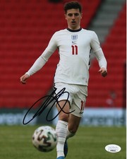 England Mason Mount Autographed Signed 8x10 EPL Photo JSA COA #2