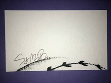 2019 PADRES: Seth Mejias-Brean, SIGNED 3x5 Card