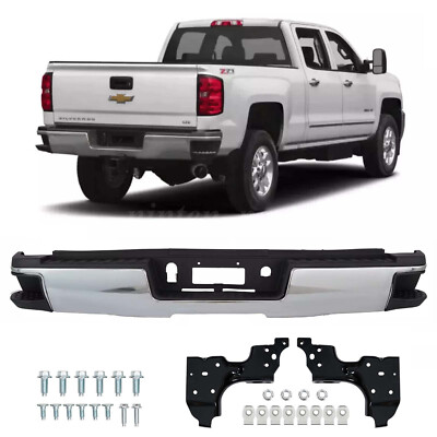 For 2015-2019 Chevy Silverado & GMC Sierra 2500 3500 HD Rear Bumper Assembly